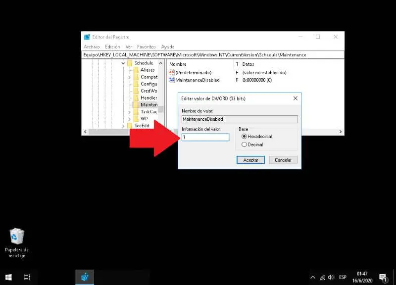 Disabilita la manutenzione automatica in Windows 10