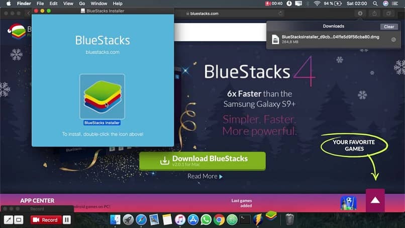 scarica e installa BlueStacks per PC