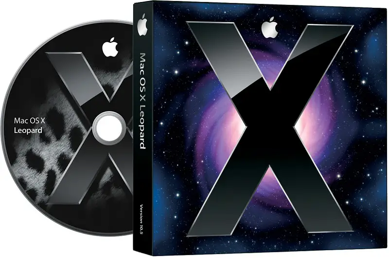 Disco nero di Mac OS X con sfondo bianco viola 