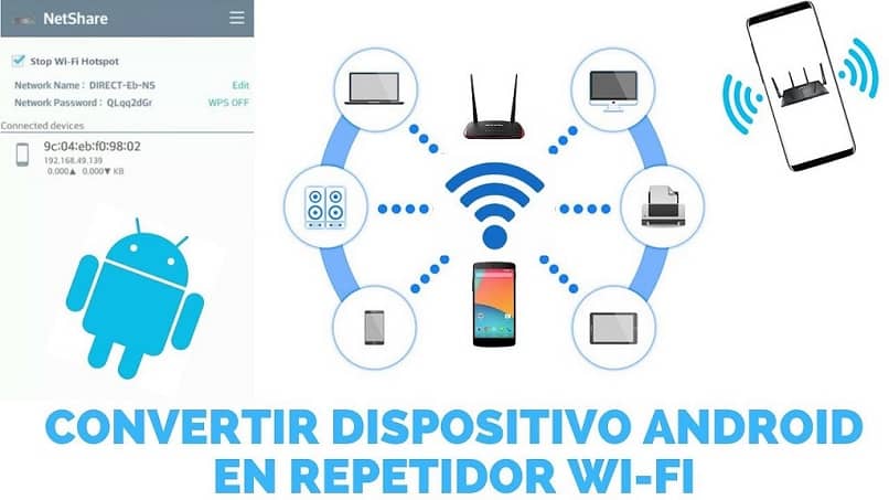 connessione WIFI ripetitore Android