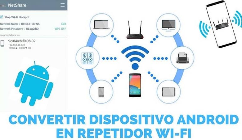 connessione WIFI ripetitore Android