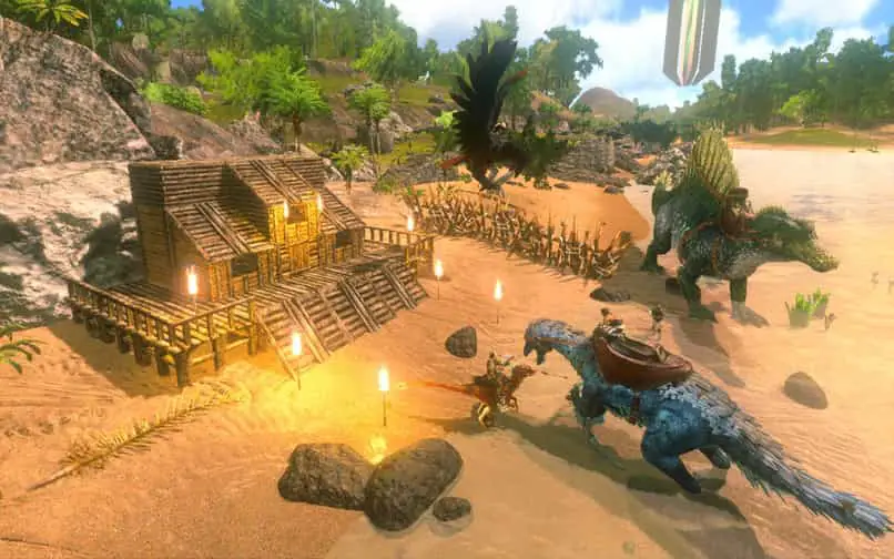 I giocatori riescono a domare o domare i dinosauri del gioco dell'arca