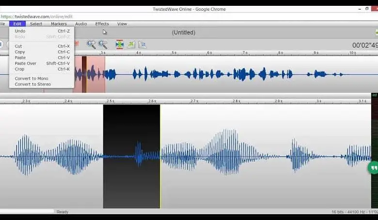 programma di impostazioni audio