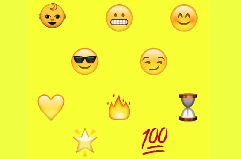 emoji bambino sorriso occhiali cuore fuoco clessidra 100 arrossendo