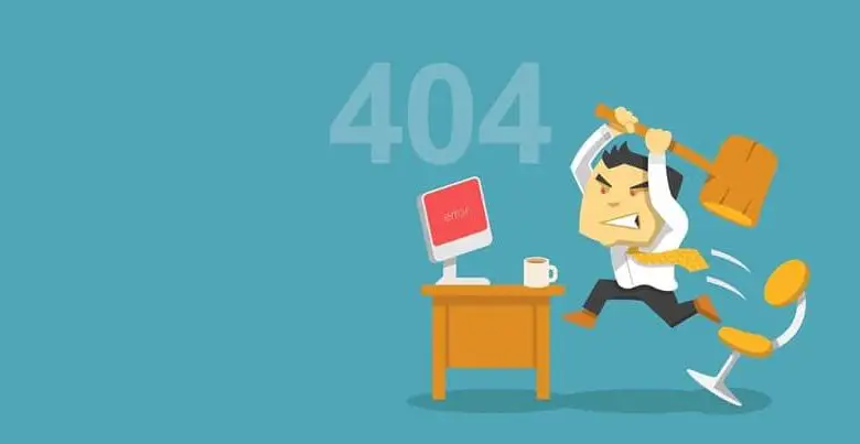 Animazione errore 404