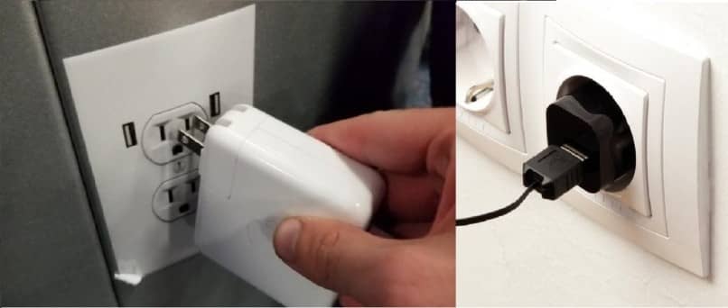 Collegare il caricabatterie all'elettricità 