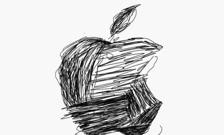 mela disegnata