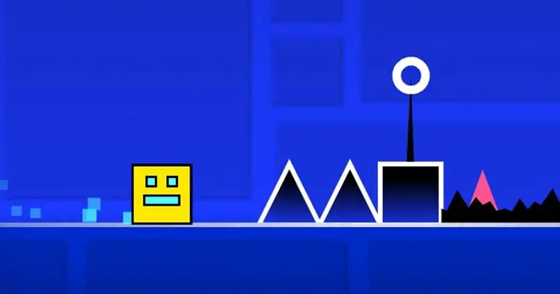 schermata di gioco del trattino geometrico