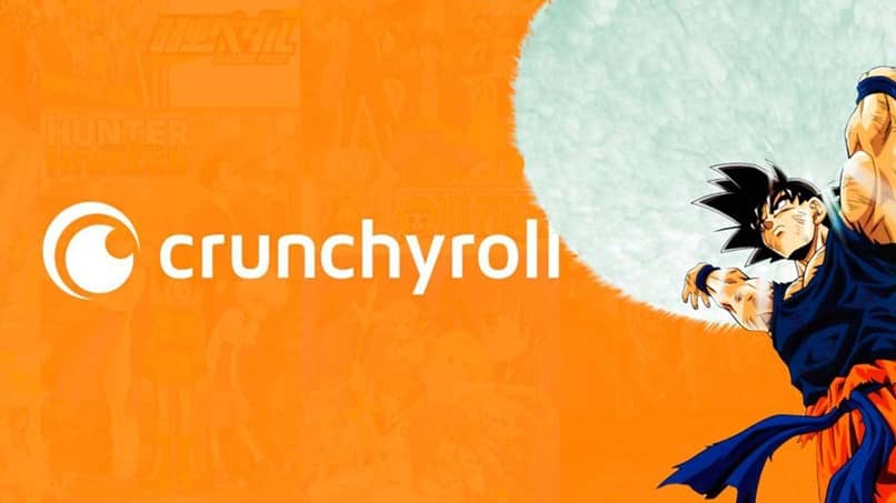 crunchyroll goku sfondo arancione