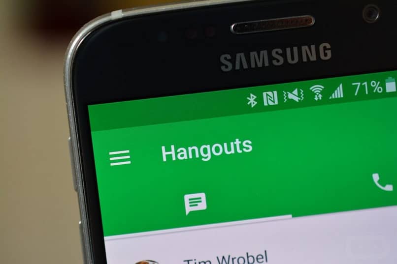 Utilizzo di Hangouts sul telefono Samsung