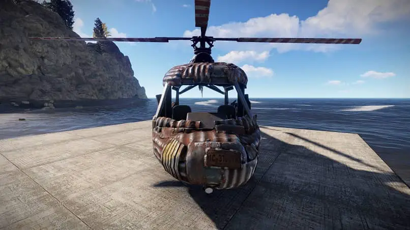 pilota l'elicottero in ruggine
