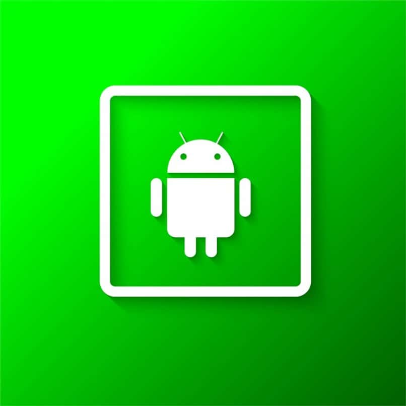logo Android su sfondo verde