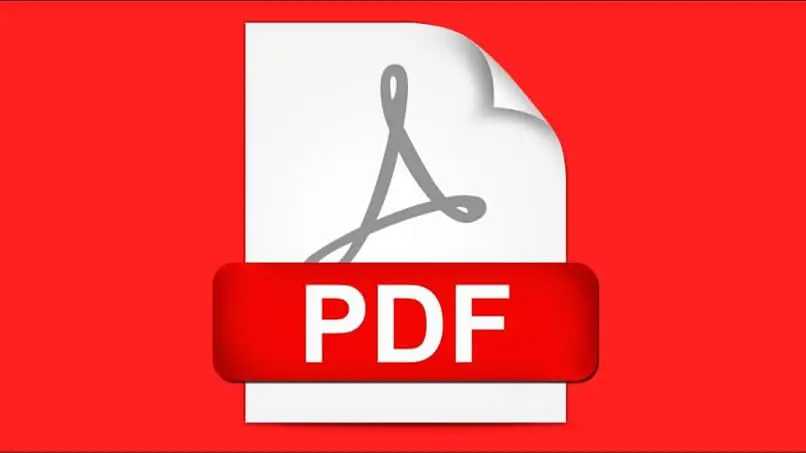 icona pdf sfondo rosso