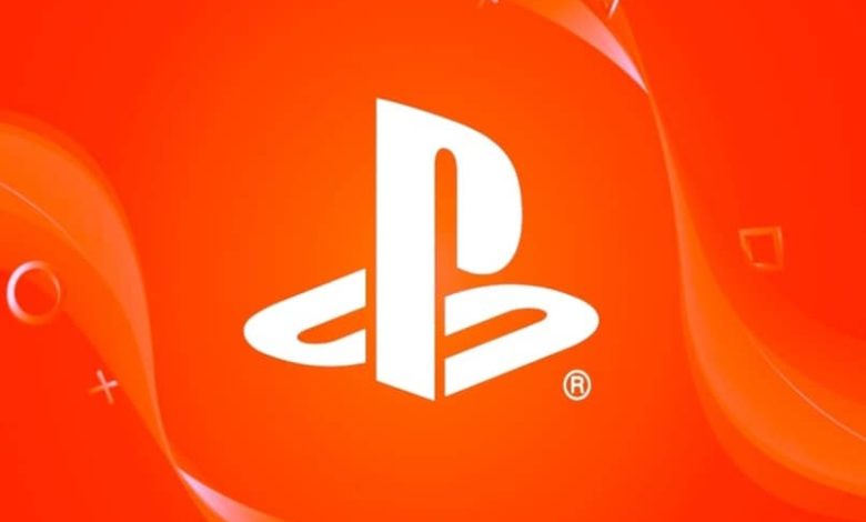 sfondo arancione logo playstation