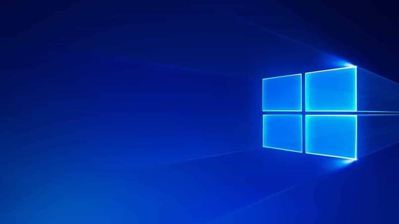 Windows dieci icona blu