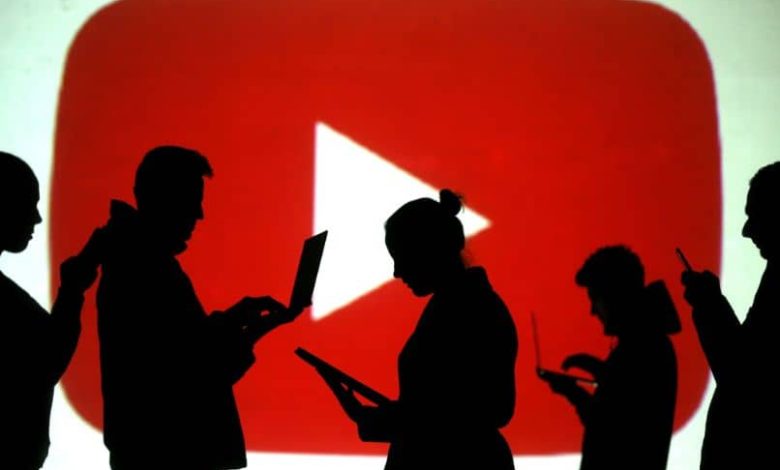 icona di youtube sagome di persone