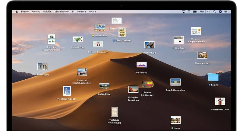 file mac desktop disordinati