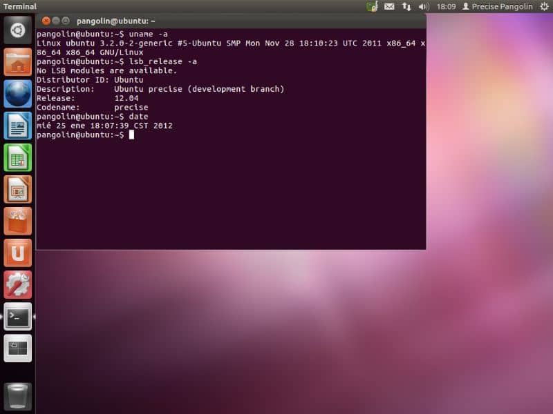 Console terminale Ubuntu