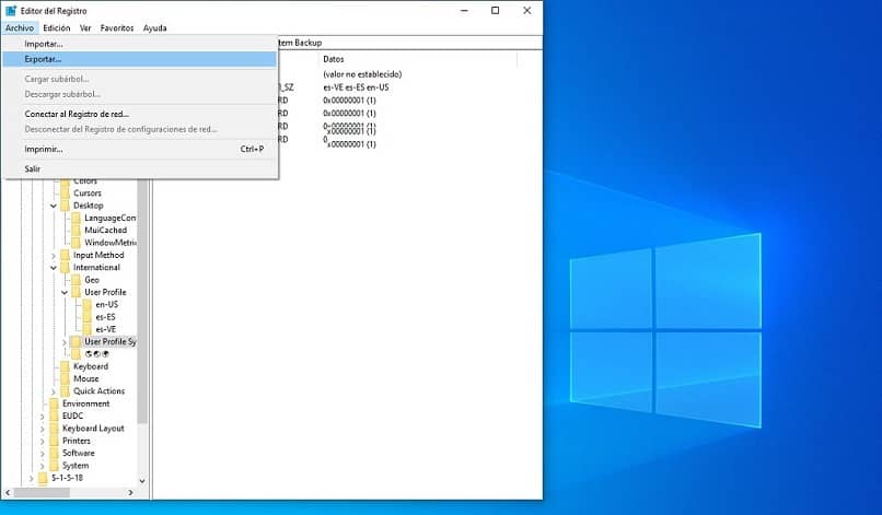 interfaccia di Windows 10