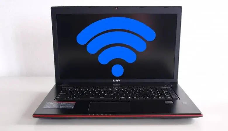 Simbolo di laptop e wifi