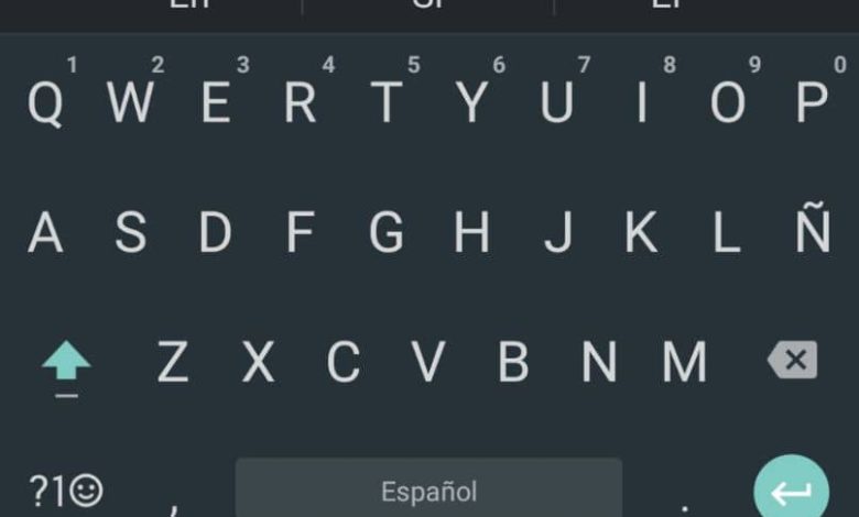 lettere spagnole della tastiera
