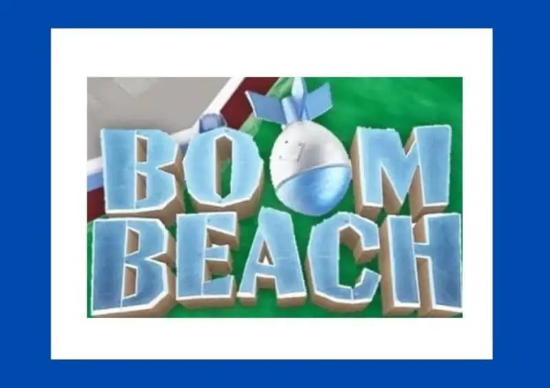Grande logo della spiaggia del boom
