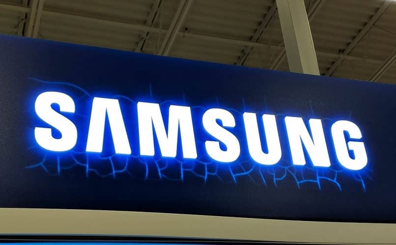 segno negozio di luci Samsung