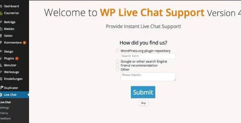 wp live chat