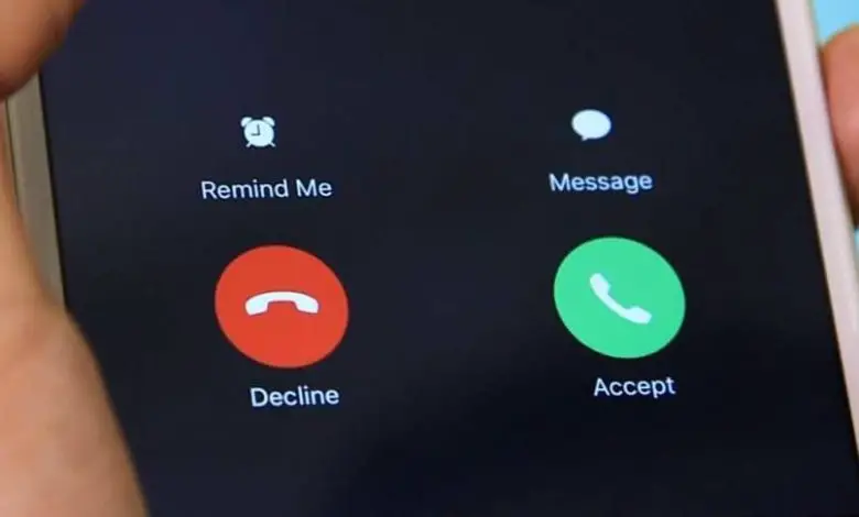 schermo per rispondere a una chiamata con il cellulare Android