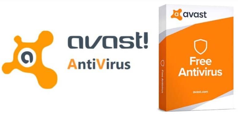 sfondo bianco del logo della scatola antivirus avast