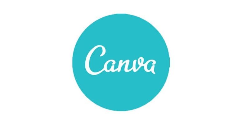 logo cerchio blu canva