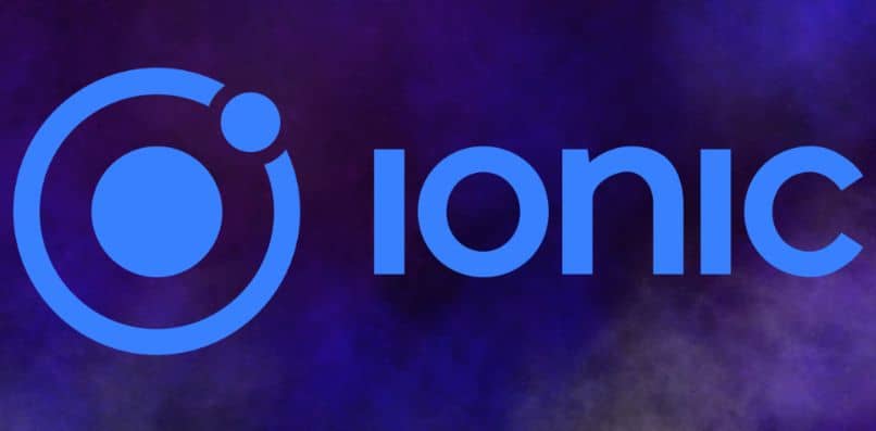 cerchio di sfondo blu logo ionico