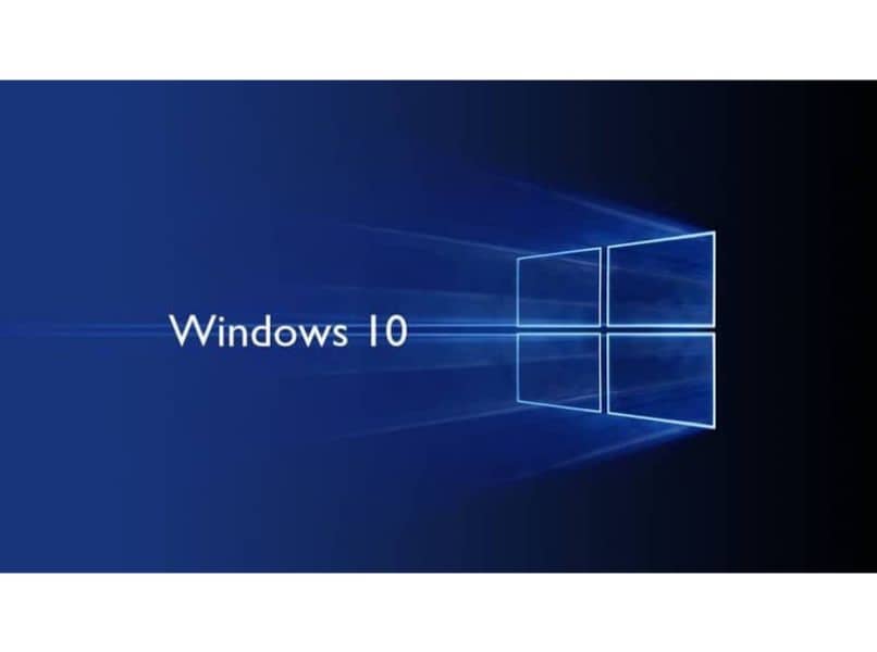 Windows dieci icona sfondo blu