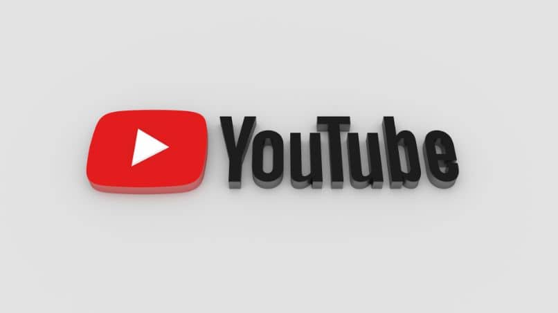 logo di youtube con lettere 3d