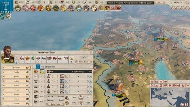 mappa di gioco imperator roma 
