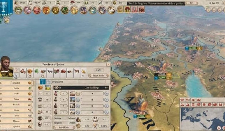 mappa di gioco imperator roma