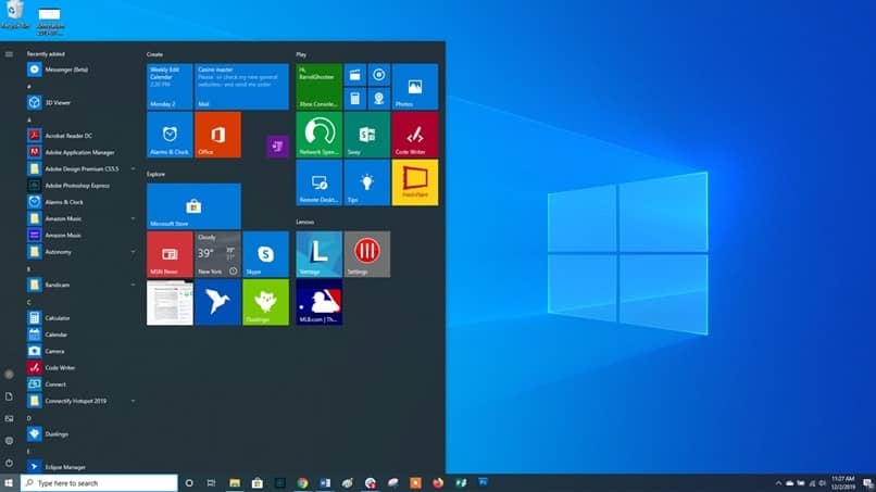 Windows dieci opzioni