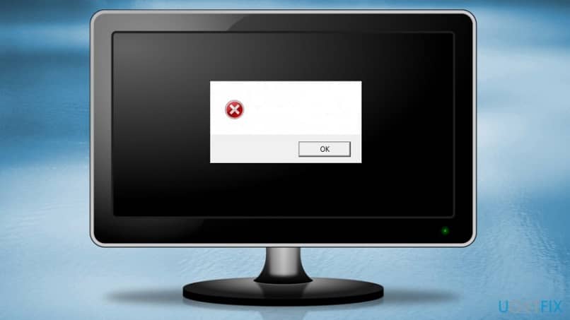monitor del computer che mostra un messaggio di errore