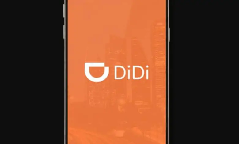 cellulare con il logo ufficiale didi con nero e arancione