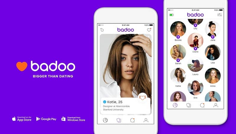 Mobile con l'app Badoo