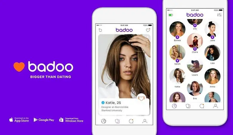Mobile con l'app Badoo