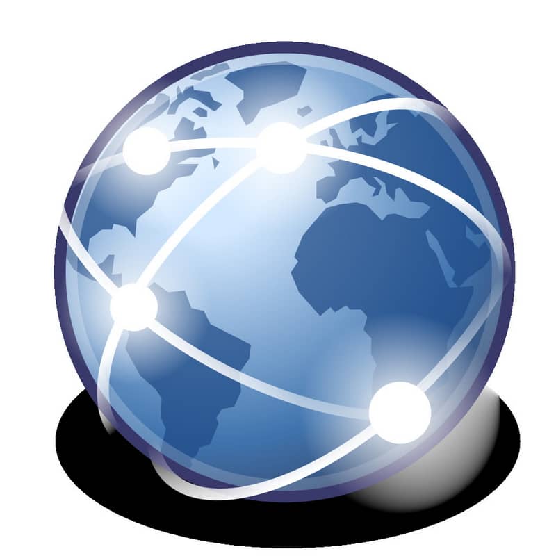 connessione internet globo terrestre