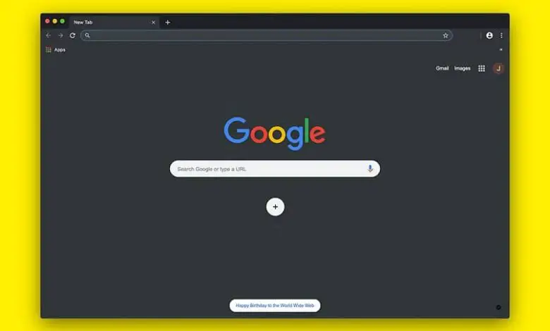 google sfondo giallo scuro