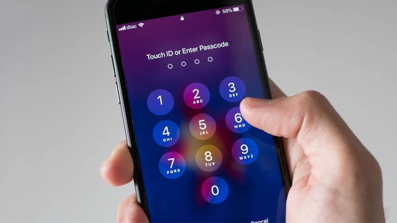 inserisci la password dell'iPhone