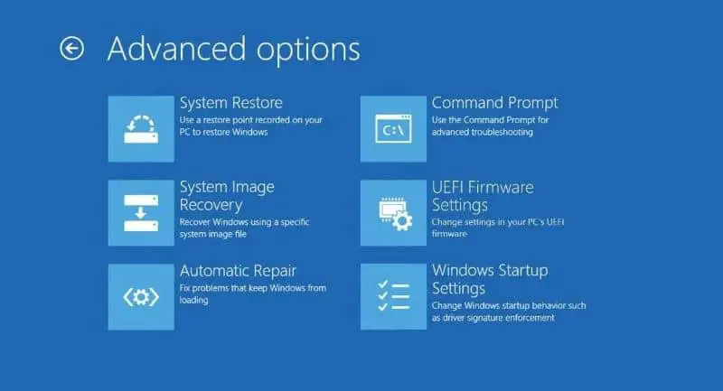 Windows 10 opzioni per PC