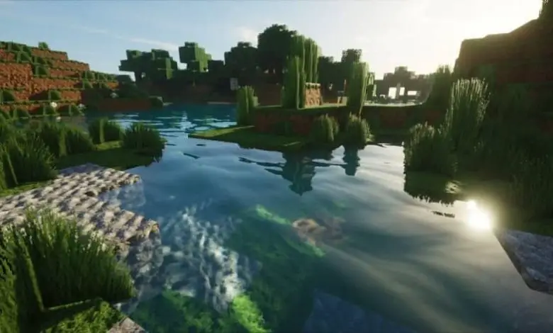 paesaggio minecraft in hd