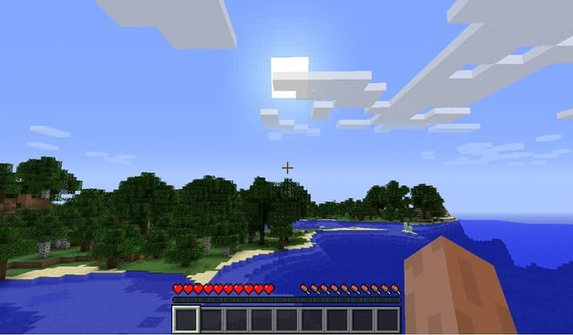 calmo paesaggio minecraft