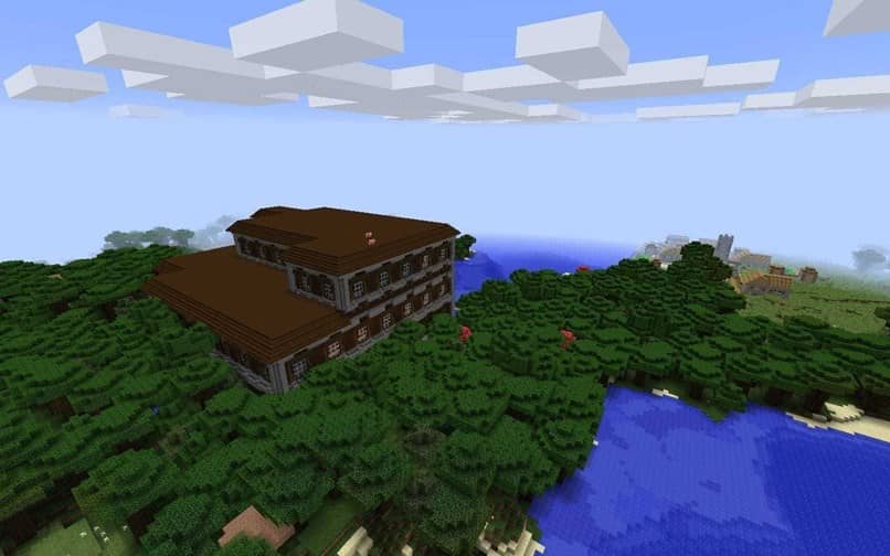 Minecraft casa del paesaggio