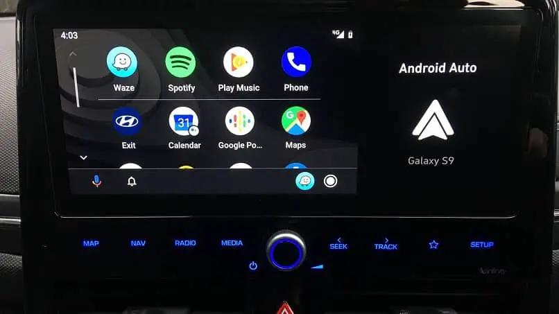 pannello Android auto app