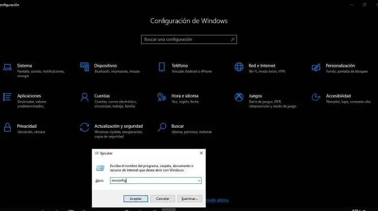 schermata degli strumenti per configurare Windows 10 ed evitare errori